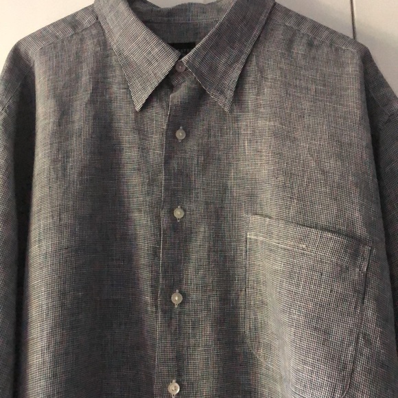 Rochester 100% Linen men’s shirt long sleeves size 2X - Picture 3 of 6